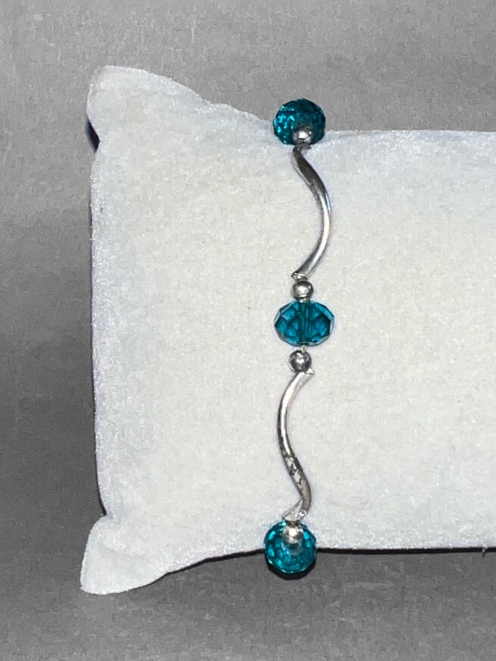 Minimalist Silver Wave Bracelet